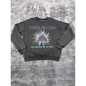 Men's Small Gray Pink Floyd Sweatshirt - Psychedelic Rock N Roll